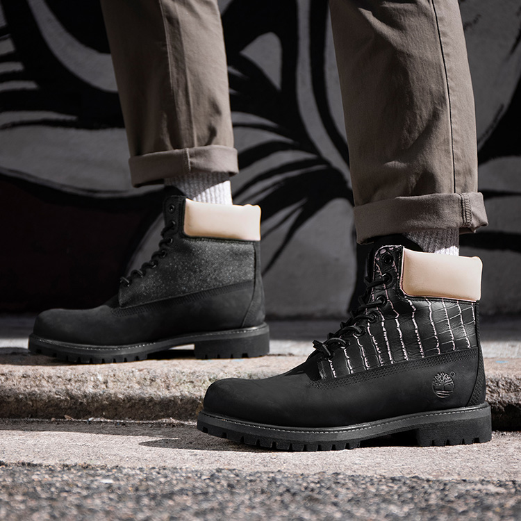 Sizing Timberland Premium Boot Tahan Air 'Black Nubuck with Pink' Lebar Fit A2JCKW