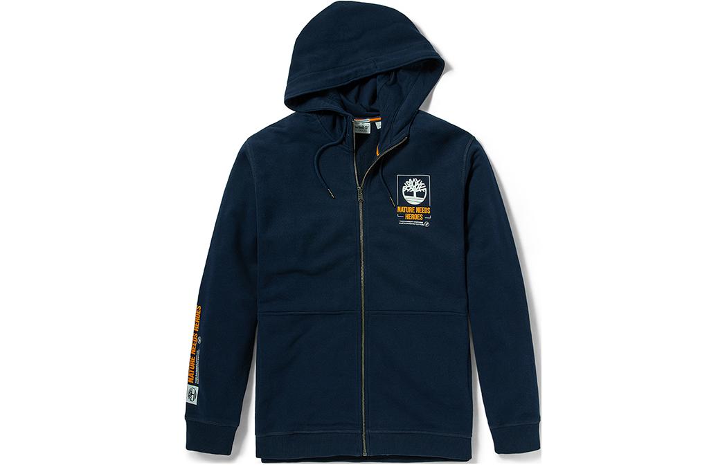 Timberland Printed Zip-Up Hoodie with Long Sleeves A24NN433