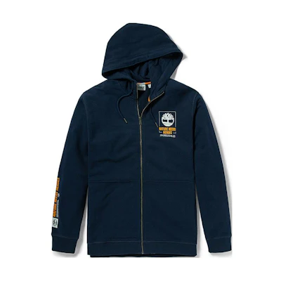 Timberland Printed Zip-Up Hoodie with Long Sleeves A24NN433