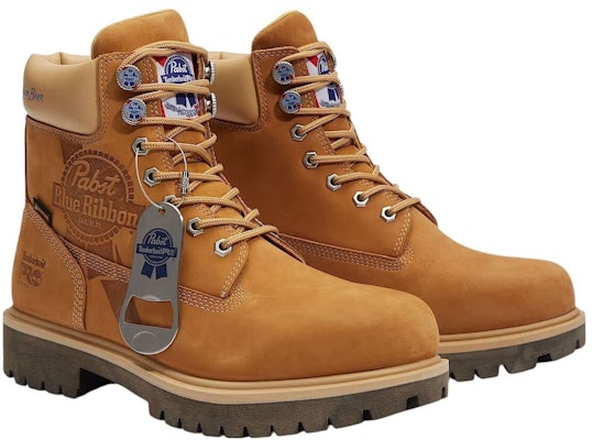 Timberland PRO x Pabst Blue Ribbon 6 Inch Soft Toe Work Boot 'Wheat Nubuck' TB0A6413-EYJ Order Timberland PRO x Pabst Blue Ribbon 6 Inch Soft Toe Work Boot 'Wheat Nubuck' TB0A6413-EYJ