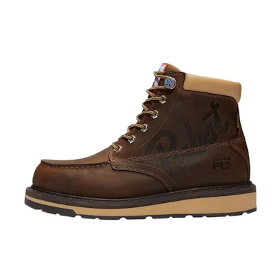Timberland PRO Pabst Blue Ribbon Gridworks 6" Soft Toe Waterproof Work Boot 'Brown Full-Grain'