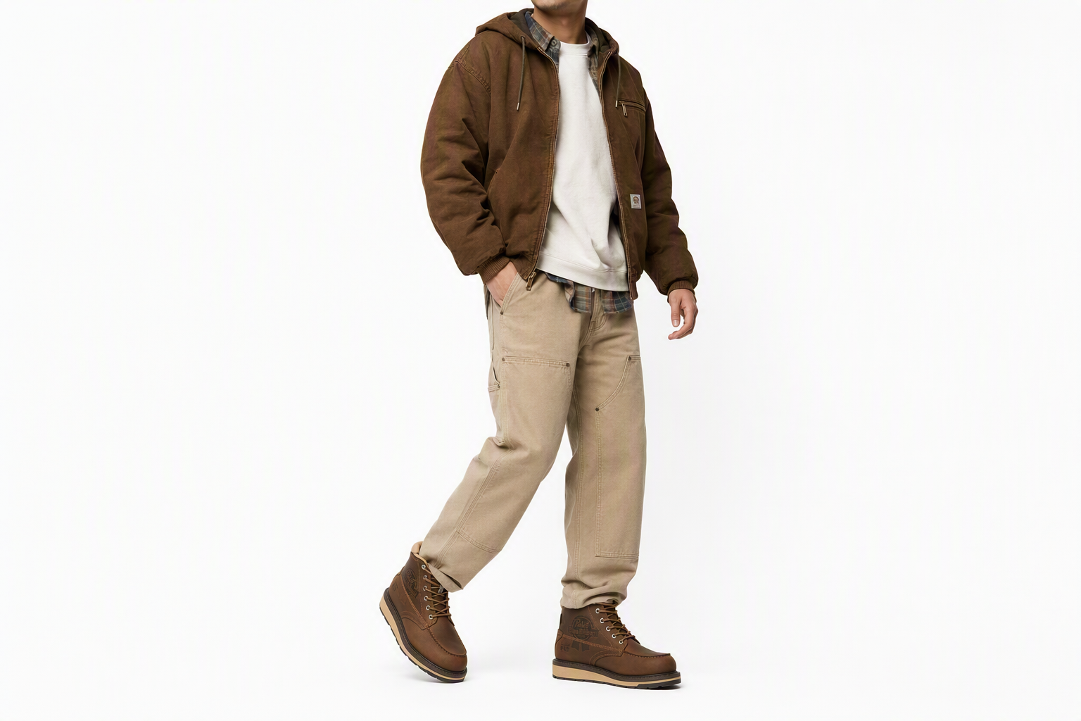 Order Timberland PRO Gridworks 6吋軟頭防水工作靴 帕卜斯藍帶啤酒棕全粒面皮 TB0A64KK-EM4