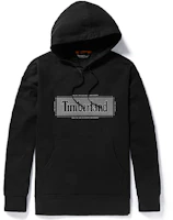 Timberland Pullover Hoodie with Logo Print - Black A2A1F-001 Timberland Pullover Hoodie with Logo Print - Black A2A1F-001