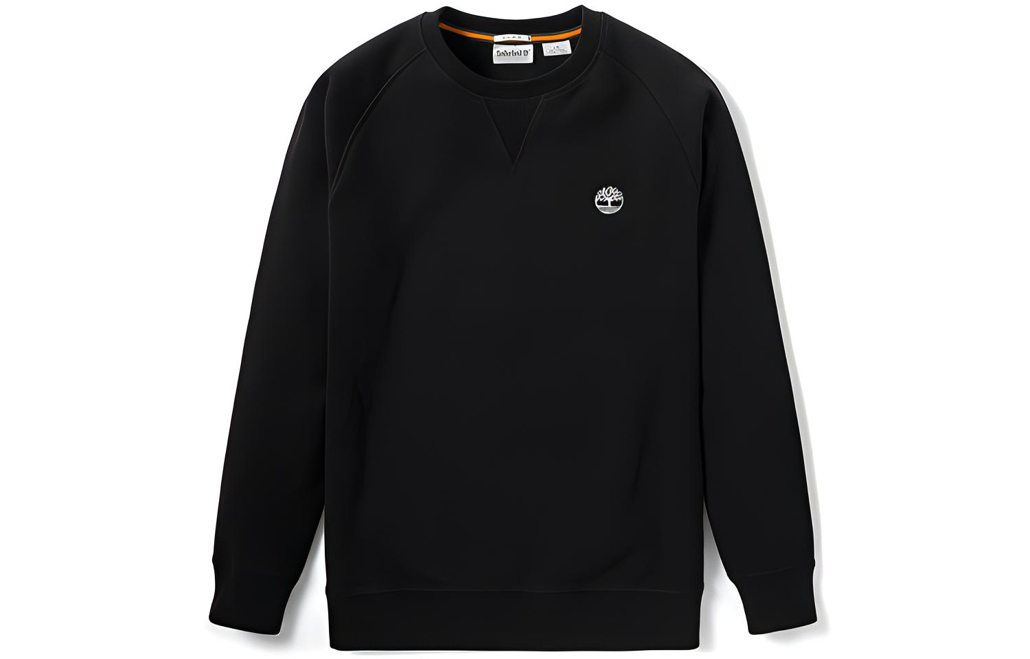 Timberland Pullover Sweatshirt Black with Embroidered Tree Logo for Men A2FYN001