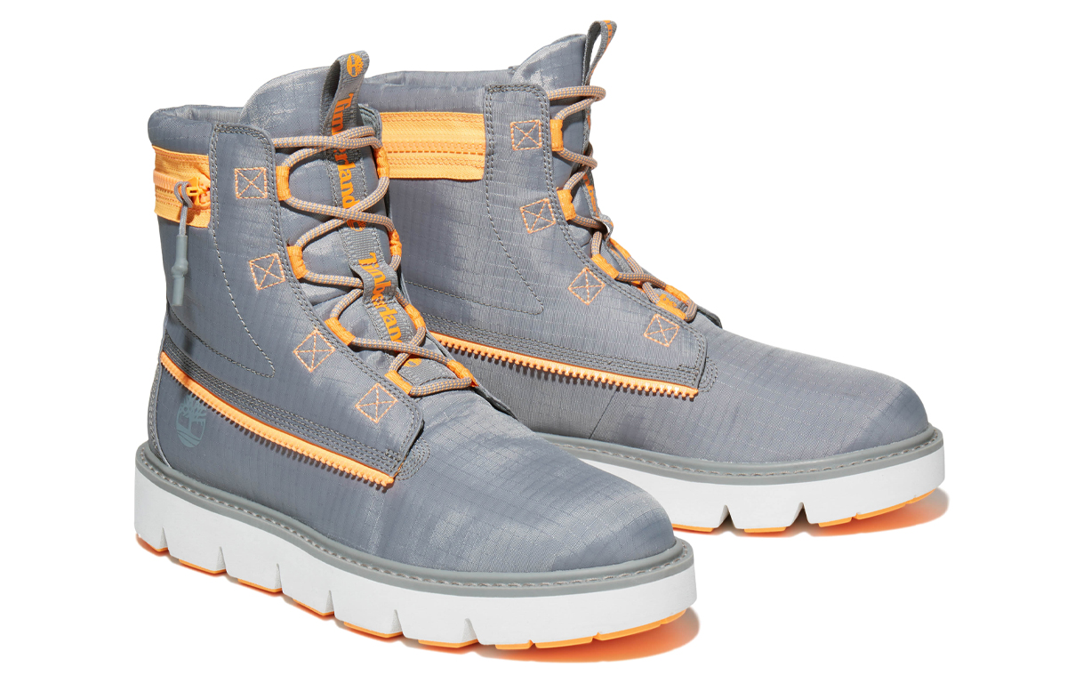Lookbook Timberland Raywood 6 Inch Canvas Boot 'Medium Grey Ripstop' A2HXJ085