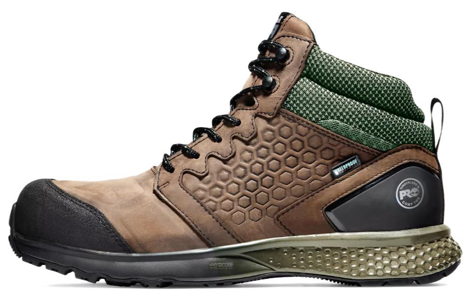 Timberland Reaxion Mid 'Comfort Brown-Green Outdoor Boot' A1ZRC214