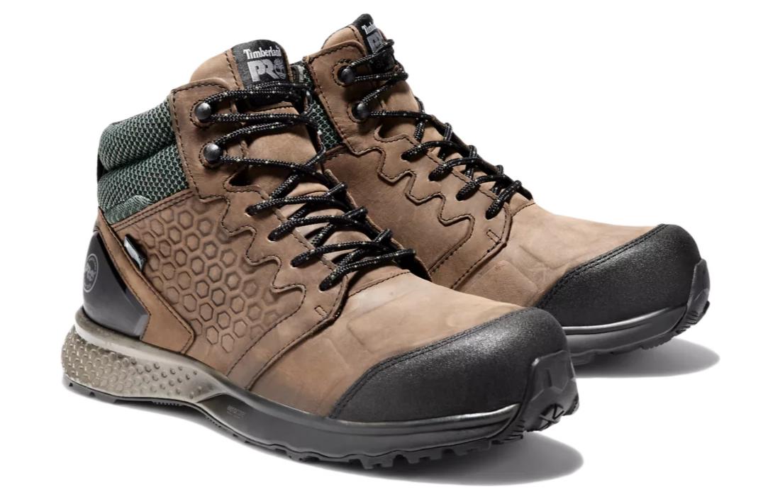 Order 添柏岚 REAXION 舒適 中筒 戶外靴 棕綠