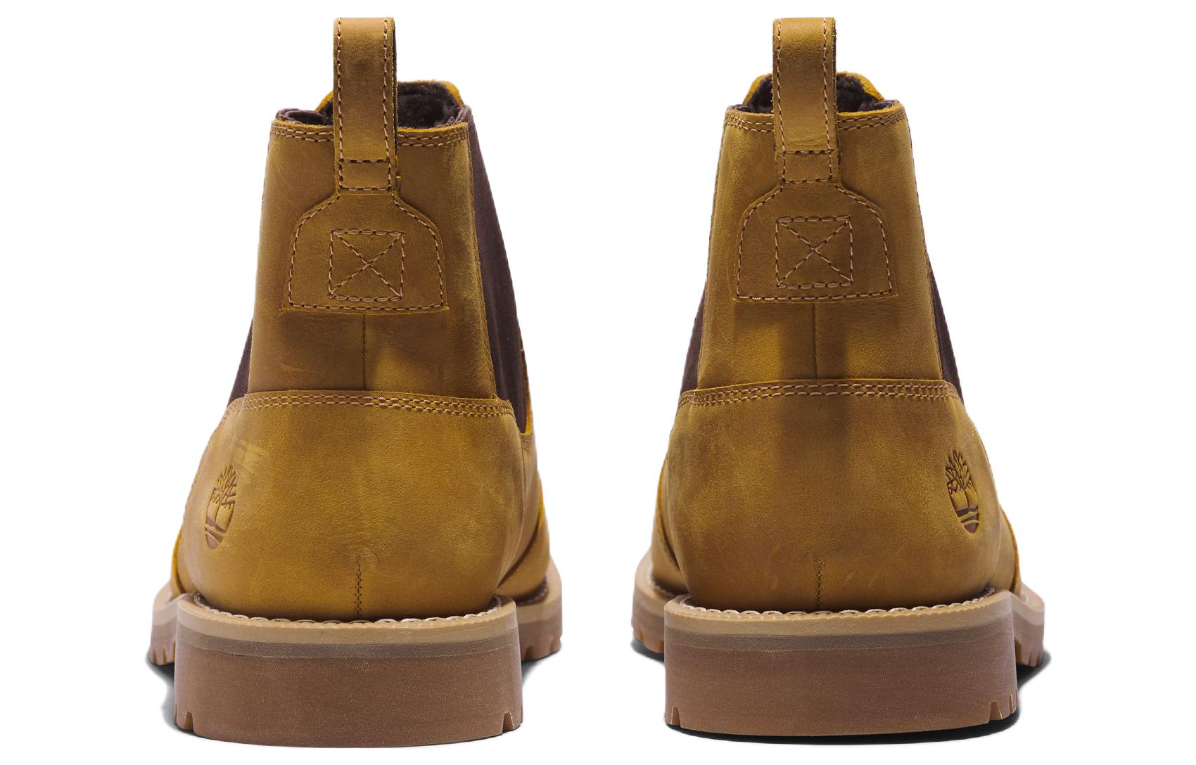 Lookbook 添柏岚 REDWOOD FALLS 耐磨 中筒 切爾西靴 黃黑色