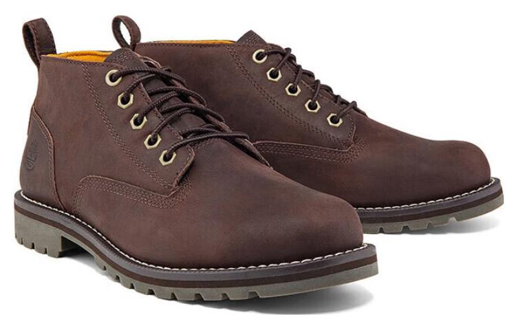 Shop Timberland Redwood Falls Waterproof Chukka Boots 'Dark Brown Full Grain' A44MGMV13
