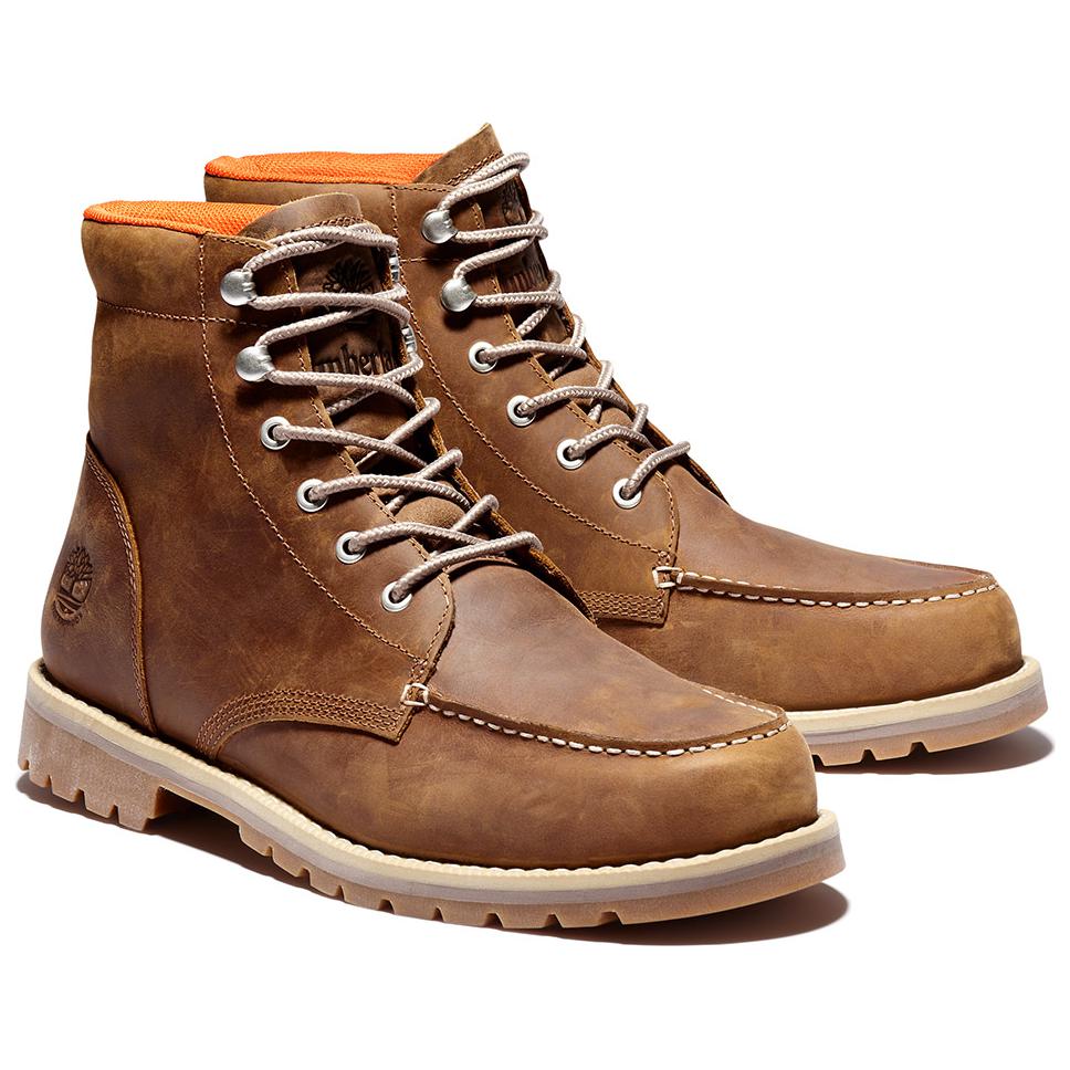 Shop Bottes Timberland Redwood Falls Imperméables Moc-Toe ''Nubuck Rouille'' A2EDRF13