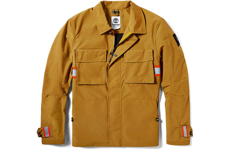 Timberland Reflective Striped Multi-Pocket Work Jacket Wheat - A29VPP47