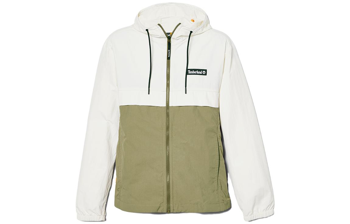 Timberland Retro Colorblock Hooded Waterproof Jacket White/Grey Green Unisex A6PYW-DL7 圖 2