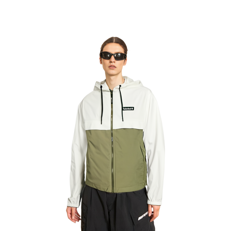 Timberland Retro Colorblock Hooded Waterproof Jacket White/Grey Green Unisex A6PYW-DL7 圖 6