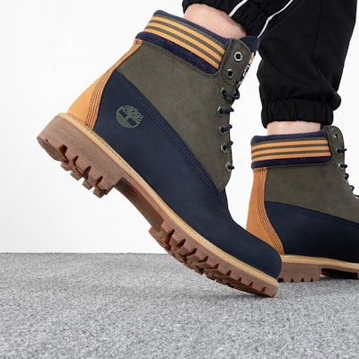 Timberland 6 Inch Waterproof Boot 'Navy Orange' A5ZZF019 1