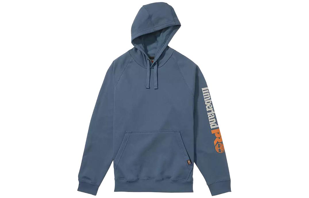 Timberland Retro Indigo Hoodie with Letter Print and Large Pocket A1HVY-432
