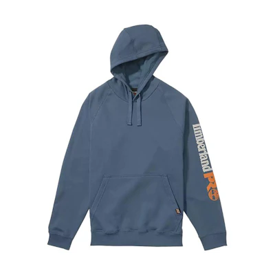 Timberland Retro Indigo Hoodie with Letter Print and Large Pocket A1HVY-432