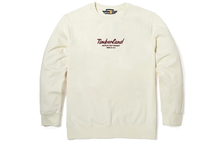 Timberland Retro White Unisex Crewneck Sweatshirt Casual Fleece A6K5D-CM9