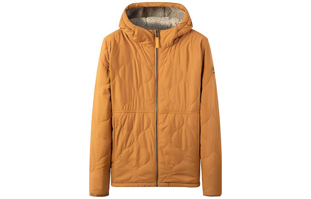 Timberland Reversible Sherpa Hoodie Jacket Yellow Warm Outerwear A69NH-P47 圖 2
