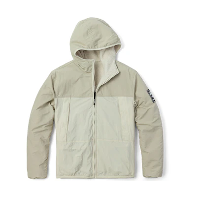 Timberland Reversible Solid Fleece Hoodie Jacket Sand Unisex A5VB9-CY2