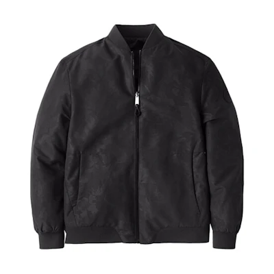 Timberland Reversible Solid Print Flight Jacket Black Mens A1XWV-001