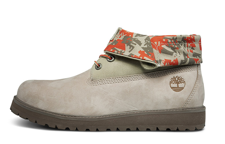 Timberland Richmont Ridge Roll Top Wide-Fit Boots 'Beige Green Red Camouflage' A29JJW
