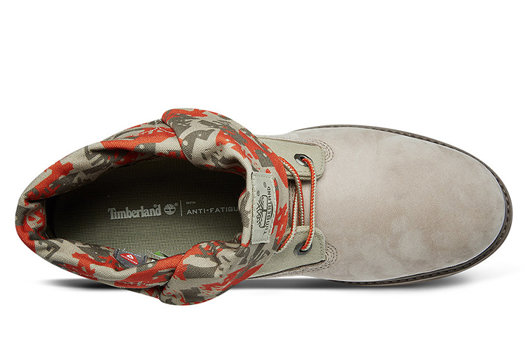 Shop Bottes Timberland Richmont Ridge Roll Top Large Beige Vert Rouge Camouflage A29JJW