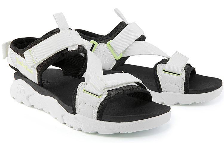 Shop Timberland Ripcord Double-Strap Sandals 'White' A2ADP