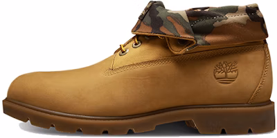 Timberland Roll Top 'Camo Flip Boot Brown Yellow Wide' A11FVW Timberland Roll Top 'Camo Flip Boot Brown Yellow Wide' A11FVW