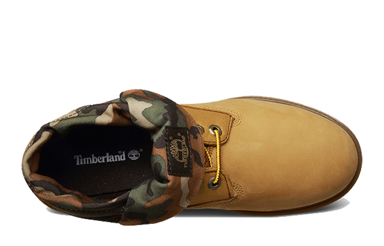 Shop Timberland Roll Top ''Stivale Camouflage Marrone Giallo'' A11FVM