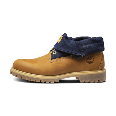 Timberland 6 Inch PRM Roll-Top Boots 'Wheat Navy'