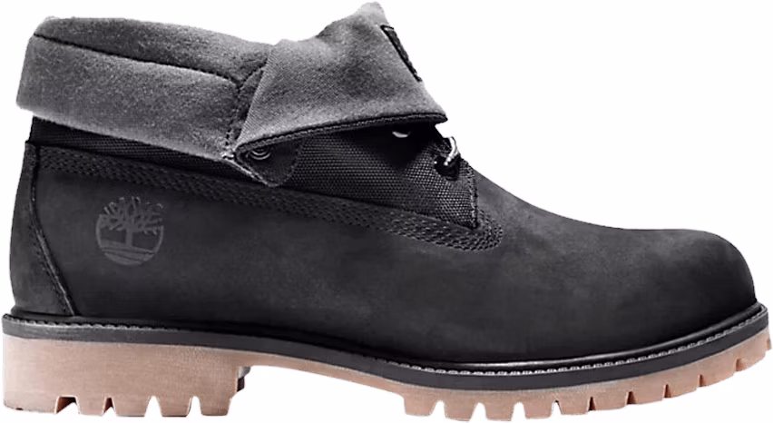 timberland-roll-top-boot-black-nubuck