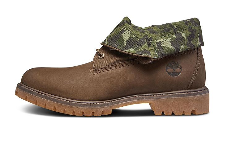 Timberland Roll Top Boots Basic 'Brown Green Camouflage' A21APW