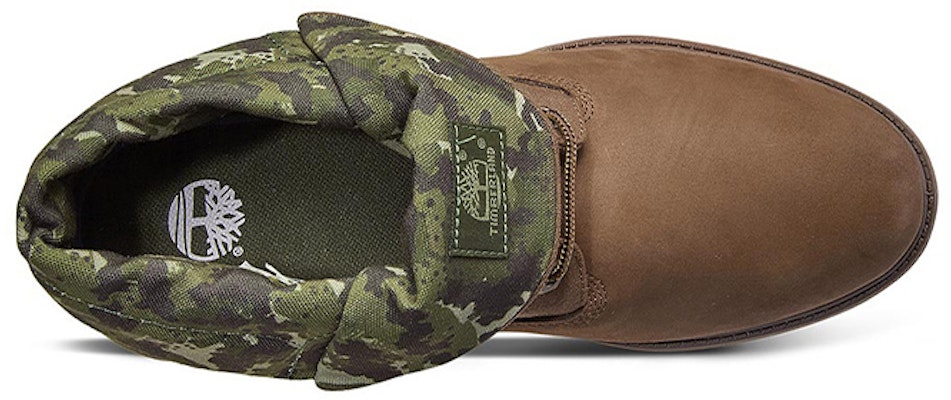 Timberland Roll Top Boots Basic 'Brown Green Camouflage' A21APW Lookbook Timberland Roll Top Boots Basic 'Brown Green Camouflage' A21APW