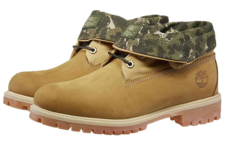 Order Timberland Roll Top Boots ''Wheat Green Camouflage'' Heren/Laatste Trends A21B1W