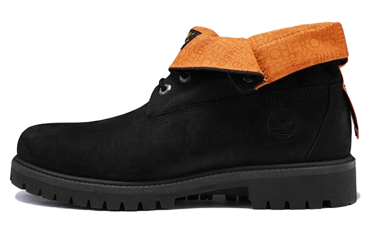 Timberland Roll Top Treadlight Wide-Fit Boot 'Black Nubuck' A2DQH