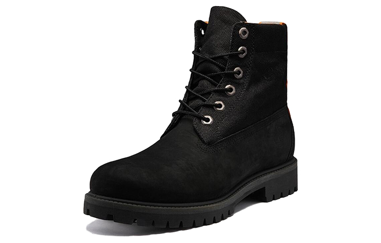 Lookbook 添柏岚宽版翻折徒步靴‘黑色牛巴革’ A2DQH