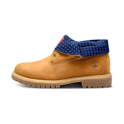 Timberland Roll Top Wide Fit Boots Basic 'Wheat Blue'
