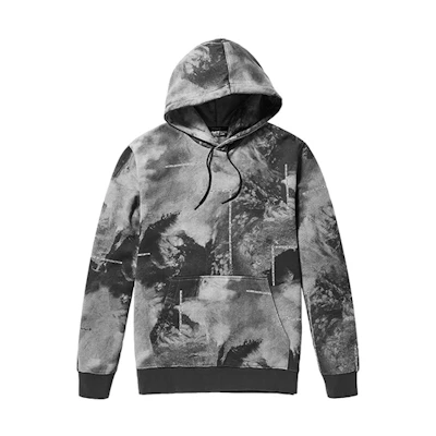 Timberland Satellite Print Pullover Hoodie Gray A2D9W-AS3
