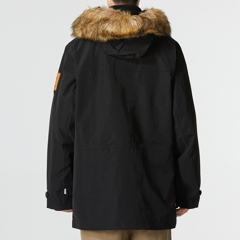 Cheap Timberland Scar Ridge 3-in-1 Jaket Parka Musim Sejuk Tahan Angin Hitam. A5XSD-001