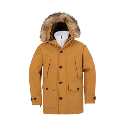 Timberland Scar Ridge 3-in-1 Parka Waterproof Windproof Jacket Wheat Mens. A5XSD-P47