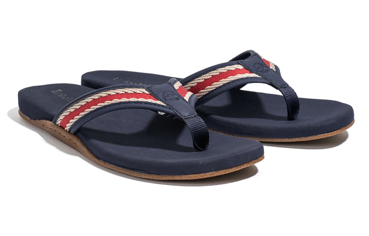 Shop Timberland Seaton Bay Thong 'Red Blue' A2QYJ