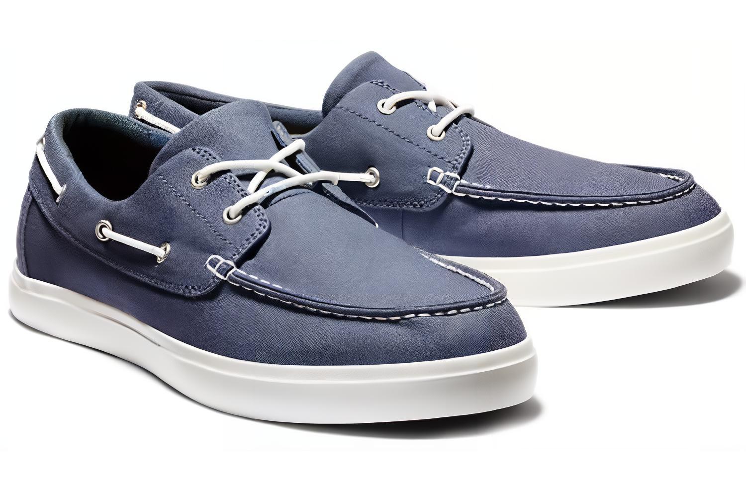 Order Timberland Seneca Bay Scarpe da Barca in Pelle e Tessuto ''Navy'' A1XEU432