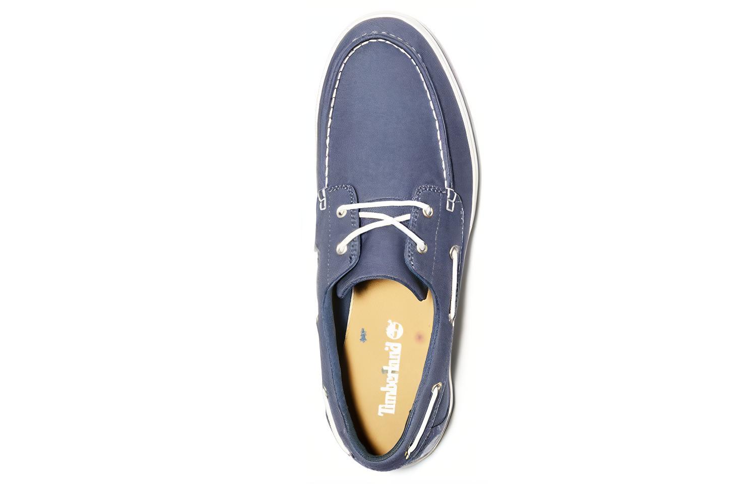 Lookbook Timberland Seneca Bay Scarpe da Barca in Pelle e Tessuto ''Navy'' A1XEU432