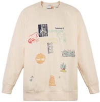 Timberland Smoke White Printed Crewneck Casual Long Sleeve Sweatshirt Unisex A2R18-V04 Timberland Smoke White Printed Crewneck Casual Long Sleeve Sweatshirt Unisex A2R18-V04