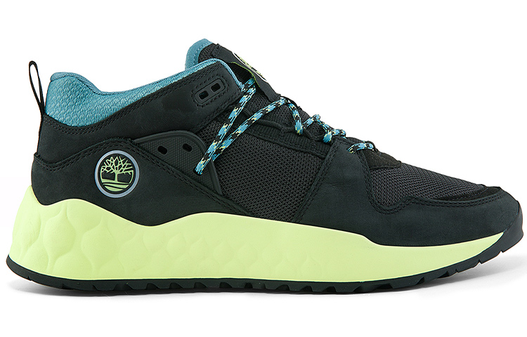 Order Timberland Solar Wave Sepatu Kasut 'Nubuck Hitam dengan Lime' A2B12W