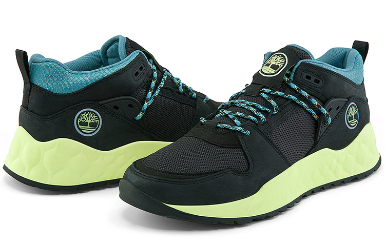 Purchase Timberland Solar Wave Sepatu Kasut 'Nubuck Hitam dengan Lime' A2B12W