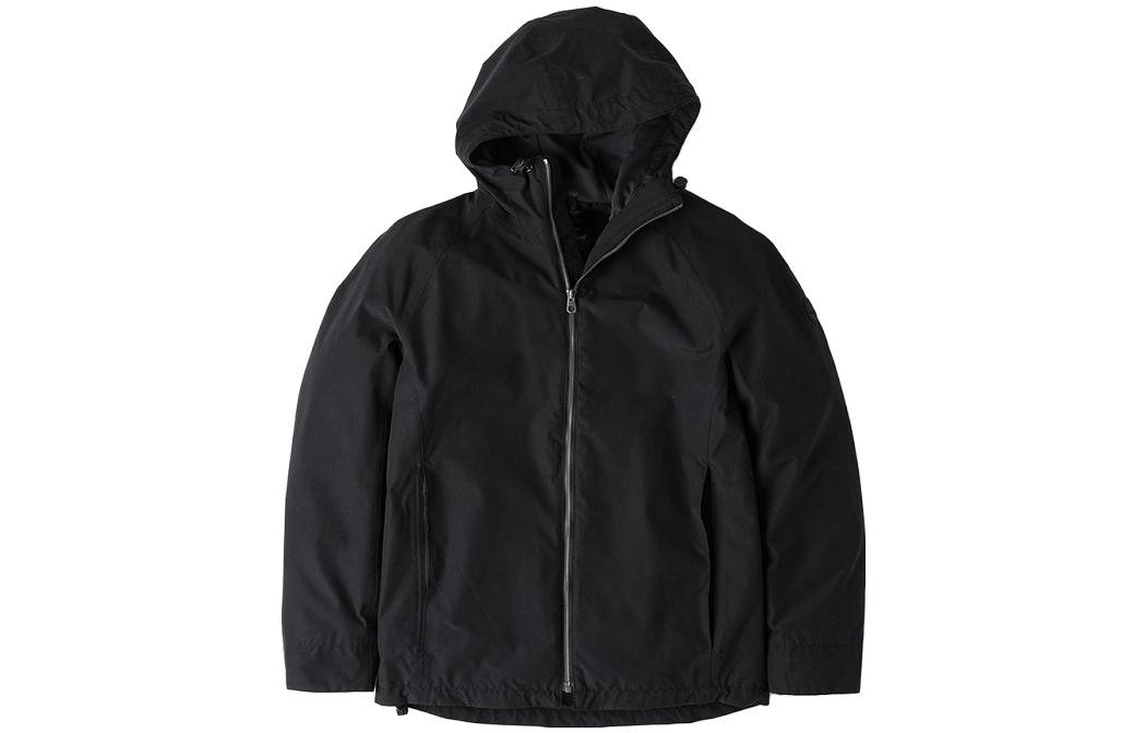 Timberland Solid Black Long Sleeve Hooded Zip Jacket A1NC6-001