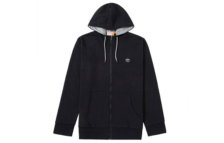 Timberland Solid Color Casual Hoodie Jacket Black A62AH-001