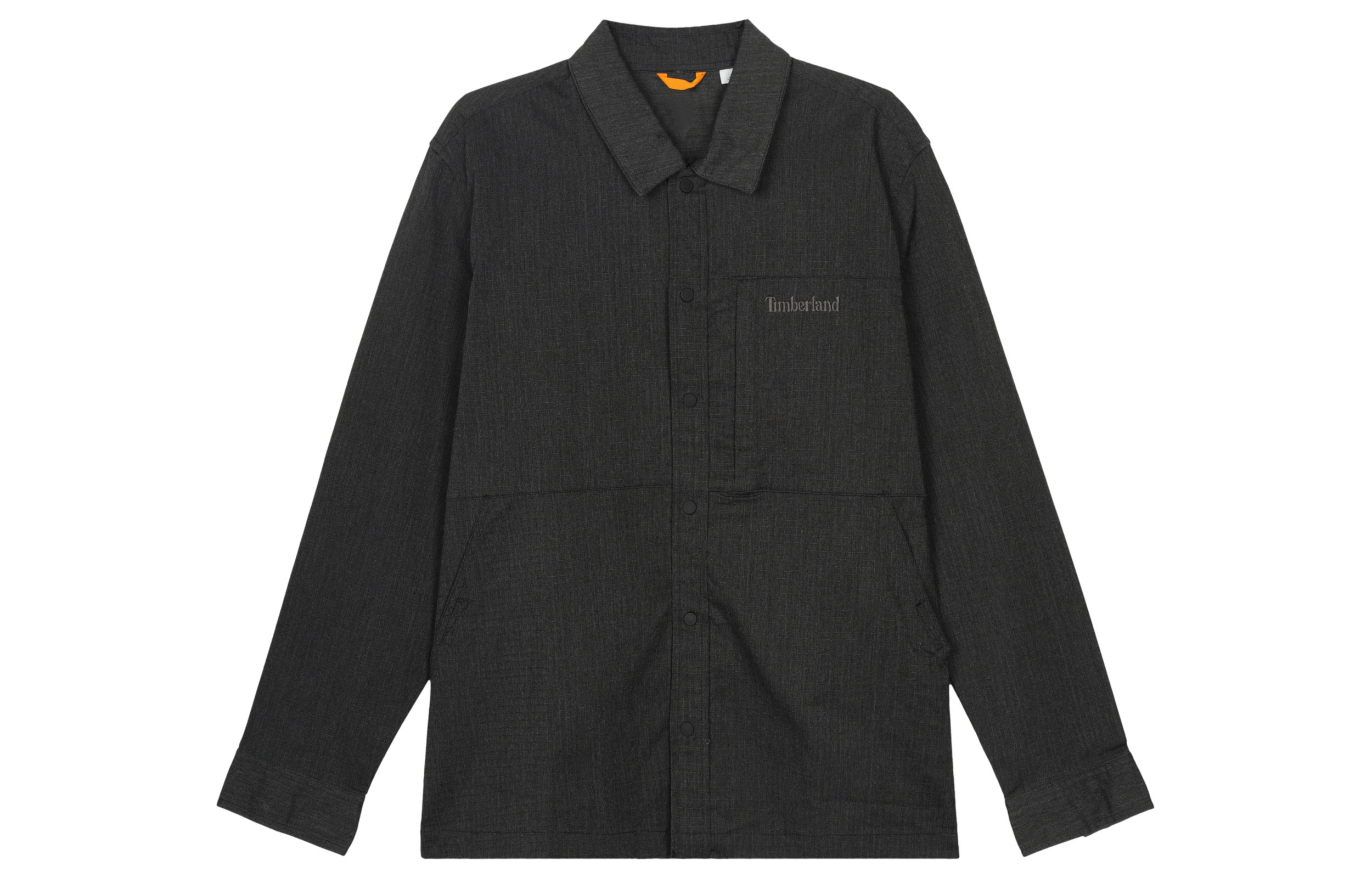 Timberland Solid Color Casual Single-Breasted Shirt Jacket Black A5Y91-001