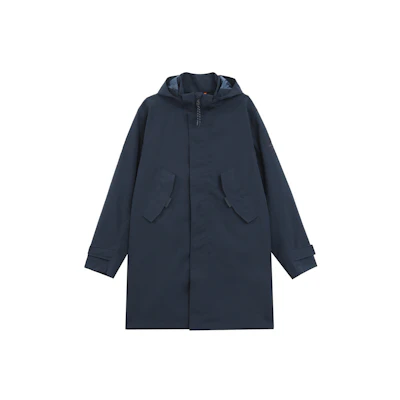 Timberland Solid Color Hooded Jacket Navy Blue A6R6N-433